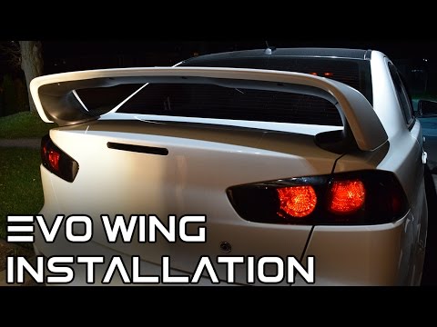 How to install an Evo X Wing on a 2008 - 2017 Lancer