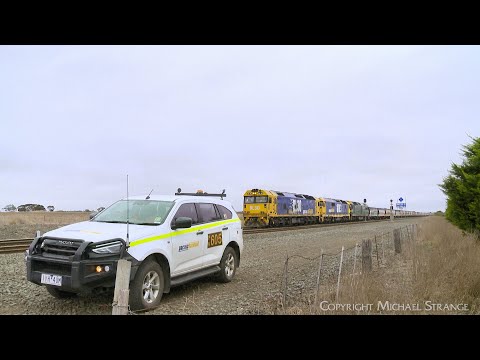 7734V Pacific National Standard Gauge Grain Train Departs Gheringhap Loop (13/6/2024) - PoathTV