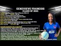 Genevieve Francois Class of 2021 soccer Highlights