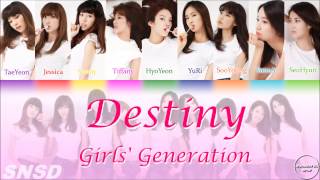SNSD (소녀시대) – Destiny – Lyrics Video [HAN/ROM/ENG] (VOSTFR)