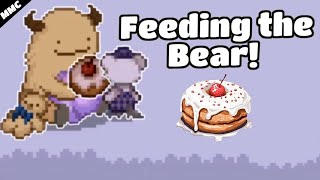 Feeding the honey bear donuts! - Little witch in the woods full release