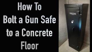 Bolting a Gun Safe to a Concrete Floor - How To