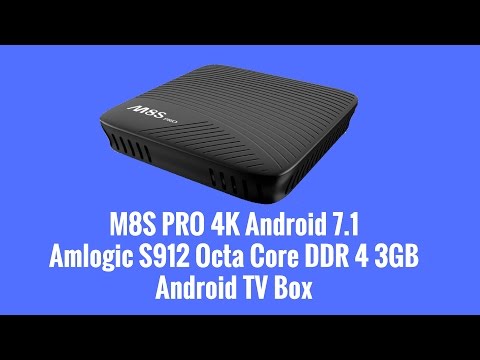 M8S PRO 4K Android 7.1 Octa Core DDR 4 3GB Android TV Box