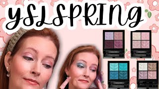 New YSL Spring 2026 Eyeshadow Quads | Swatches & Wearable Looks