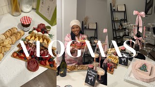 VLOGMAS: Day 15| Hosting A Holiday Party! Charcuterie boards, holiday drinks, games & more!