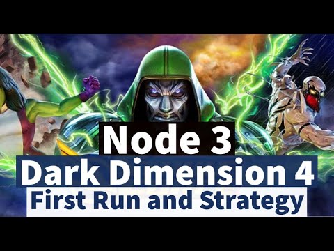 Dark Dimension 4: Node 3 - One Shot First Attempt! | DD4 Guide | Marvel Strike Force - Free to Play