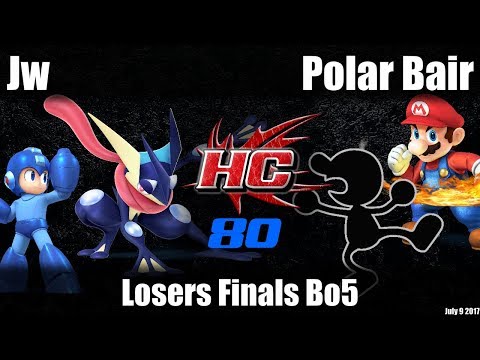 HC80 Smash4 - LF Bo5: Jw (Greninja/Mega Man) vs Polar Bair (Mr.G&W/Mario)