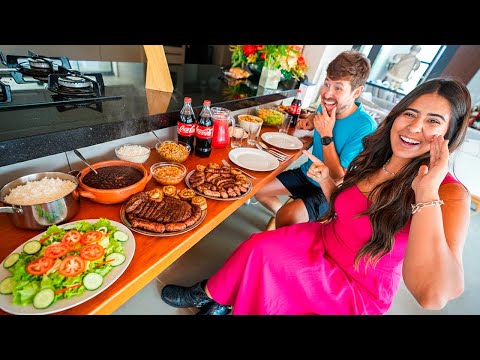 FIZ O PRIMEIRO ALMOÇO DA CASA NOVA