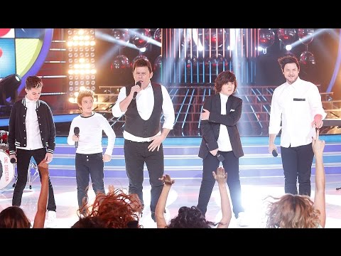 José Luis, Unax, Samuel, Miki Nadal y Daniel Diges imitan a One Direction en Tu cara me suena Mini