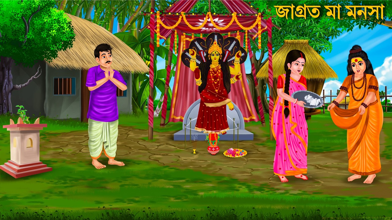 কাঁকুড়গাছির মা মনসা গল্প 🌺 MAA MANASA | Bangla Cartoon | Notun Bangla Golpo | Bengali Moral Stories