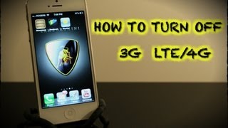How To Turn Off 3G, LTE, 4G Data iPhone 5