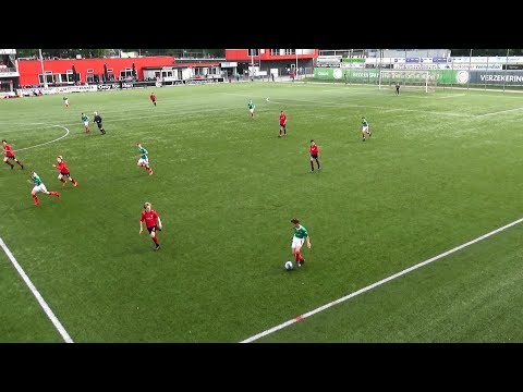 Eerste helft Kampioenswedstrijd DOVO JO13-1 - AFC Quick 1890 JO13-1