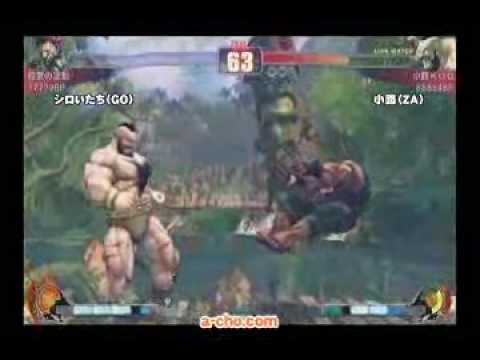 Shiro Itachi (Akuma) & RF (Sagat) vs. Noriyasu (Akuma) & Koji (Zangief)