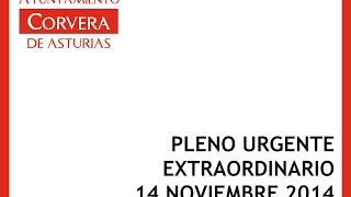 preview picture of video 'Pleno Extraordinario Noviembre 2014 Ayuntamiento de Corvera de Asturias'