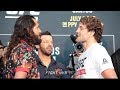 "WHY YOU MAD BRO?" JORGE MASIVAL AND BEN ASKREN FACE OFF AT UFC 239 MEDIA DAY