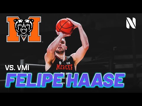 Felipe Haase Mercer Bears vs Virginia Military Institute (VMI) Keydets 28 PTS, 5 REB, 4 AST