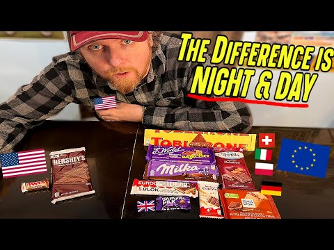 European VS American Chocolate Taste Test - Comparison/Quality Difference