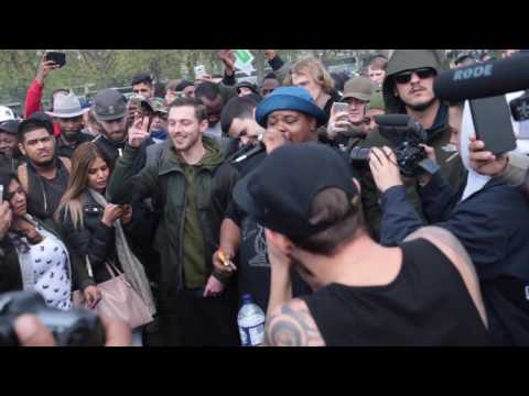 Big Narstie Freestyleing along side Beatfox #420 #hydepark #bdlcypher #BEATBOXER