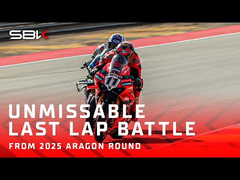 Toprak 🆚 Bulega: eine spannende letzte Runde im Superpole-Rennen 🔥 | 2025 #AragonWorldSBK 🇪🇸