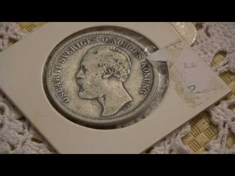 Sweden 1876 2 Kroner - Silver