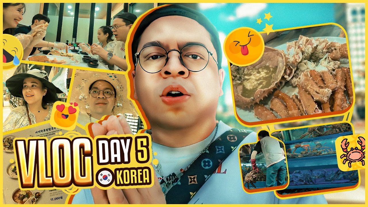 VLOG KOREA DAY 5 - BERBURU SEAFOOD NORYANGJIN MARKET - COBA BELANJA BAJU MURAH