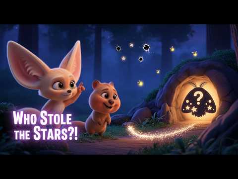 Midnight Star Snatcher Mystery! 🌟 | Cute Animals Solve It | Kids Cartoon Adventure ✨🐾