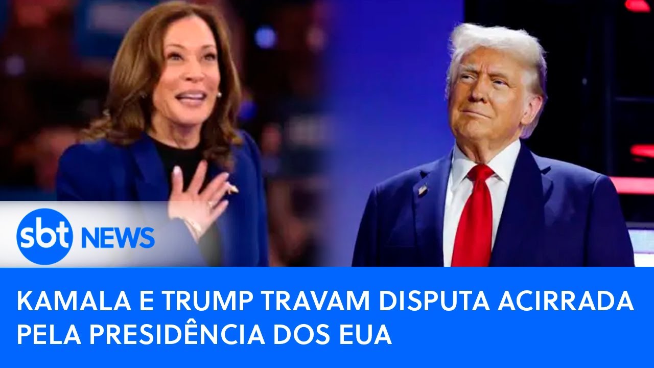 Kamala e Trump travam disputa acirrada pela presidência dos EUA | SBT News