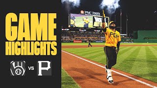 Carlos Santana Blasts Walkoff Home Run into River in Win | Pirates vs. Brewers (6/30/23)