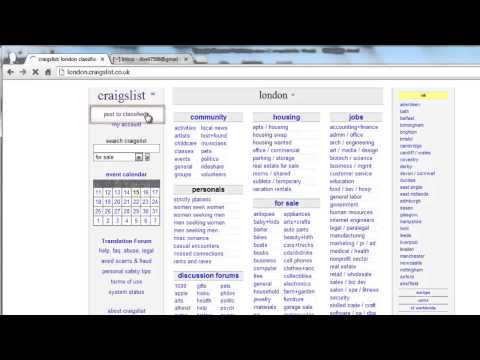 Part of a video titled How to Post Resume on Craigslist - YouTube