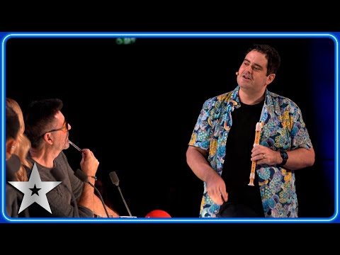 Richard Lindesay is on a MISSION to bring the RECORDER back! | Auditions | BGT 2024