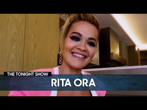 麗塔-奧拉與麥當娜的邂逅，最終落在了地上|《今夜秀》。 (Rita Ora’s Encounter with Madonna Ended Up on the Ground | The Tonight Show)