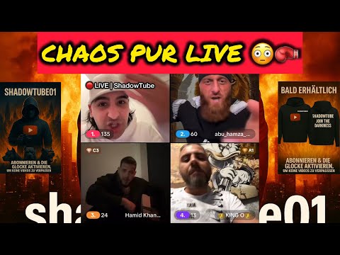 🔴 LIVE | Sixx, Abu Asman, Hamza Gym, King O & Hamid Khan – Chaos pur, Ansagen & Beleidigungen 😂🥊