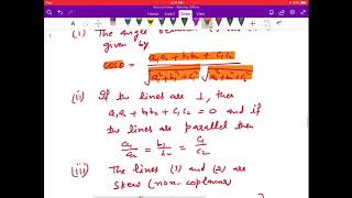 Three Dimensional Geometry  Revision part 1 Class 12  by RAJNI GUPTA
