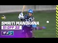 Smriti Mandhana S Half Century Knock Against Humming Hurricanes WBBL10