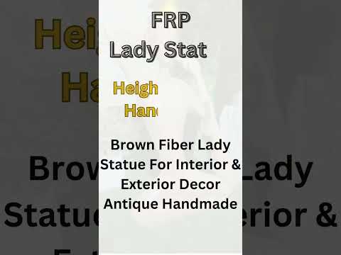 Multicolor fiber lady statue, for interior decor, size/dimen...