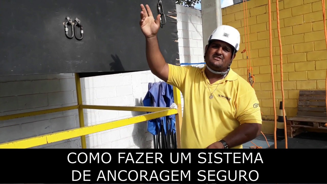 Trabalho em altura: Sistema de ancoragem seguro