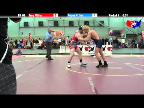 Trey Miller vs. Angus Arthur at 2013 ASICS FILA Cadet Nationals - GR