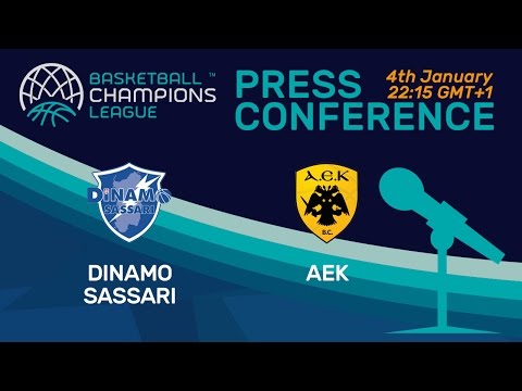 Dinamo Sassari v AEK - Press Conference - Basketball Champions League