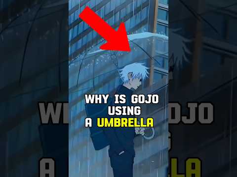 Why Does Gojo Use A Umbrella When He Has Infinity? #jujutsukaisen #gojo #sukuna