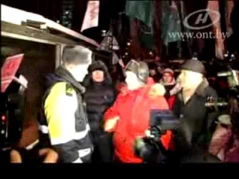 Straßenschlachten Krawalle  in Minsk Weißrussland