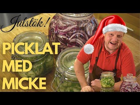 MICKES JULSTÖK - Gör din egen picklade gurka och rödlök!