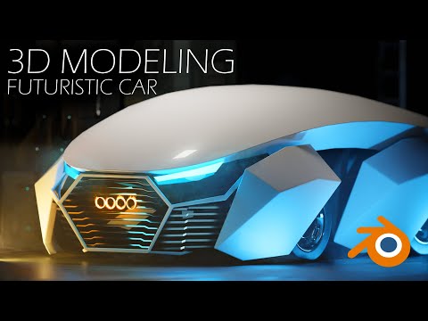 Futuristic Car 3D Modeling in 5 Min