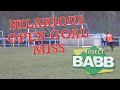 Hilarious Sunday League open goal miss from one ...