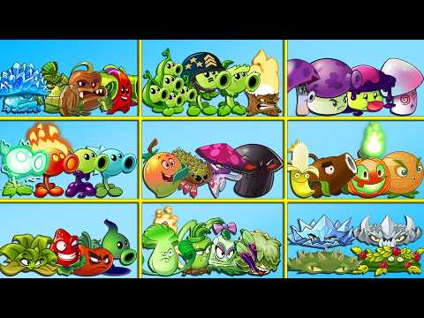 Random 20 Team Plants - Who Will Win? - PvZ 2 Teams Plant Battle