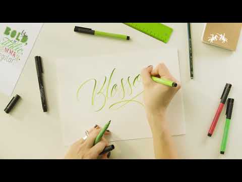 Μαρκαδόροι Faber Castell Pitt Artist Pens Hand Lettering Set 4 Τεμάχια