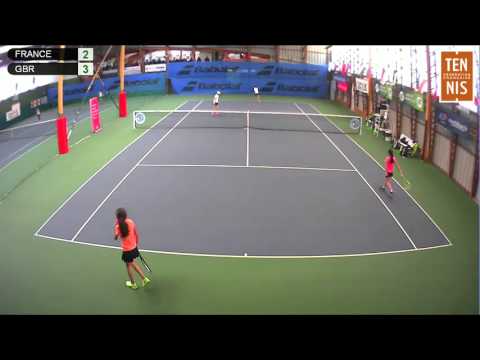 ELBAZ/ZHENG (FRA) vs PINEDA/SMITH (GBR) - Open Super 12 Auray Tennis