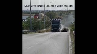 Euro 0 Scania V8 brutal Acceleration and loud Sound