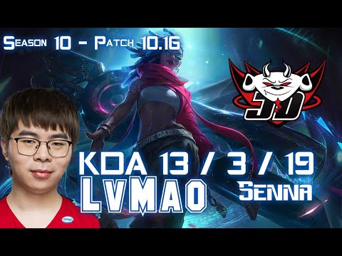 JDG LvMao SENNA vs MORGANA Support - Patch 10.16 KR Ranked