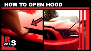 How to Open Hood (2014 Mustang)