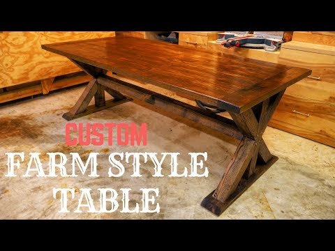 image-What is the modern farmhouse dining table style?